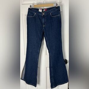 Vintage y2k 90s Tommy Hilfiger Flare bell bottom Boho jeans Women's Jrs sz 9 New